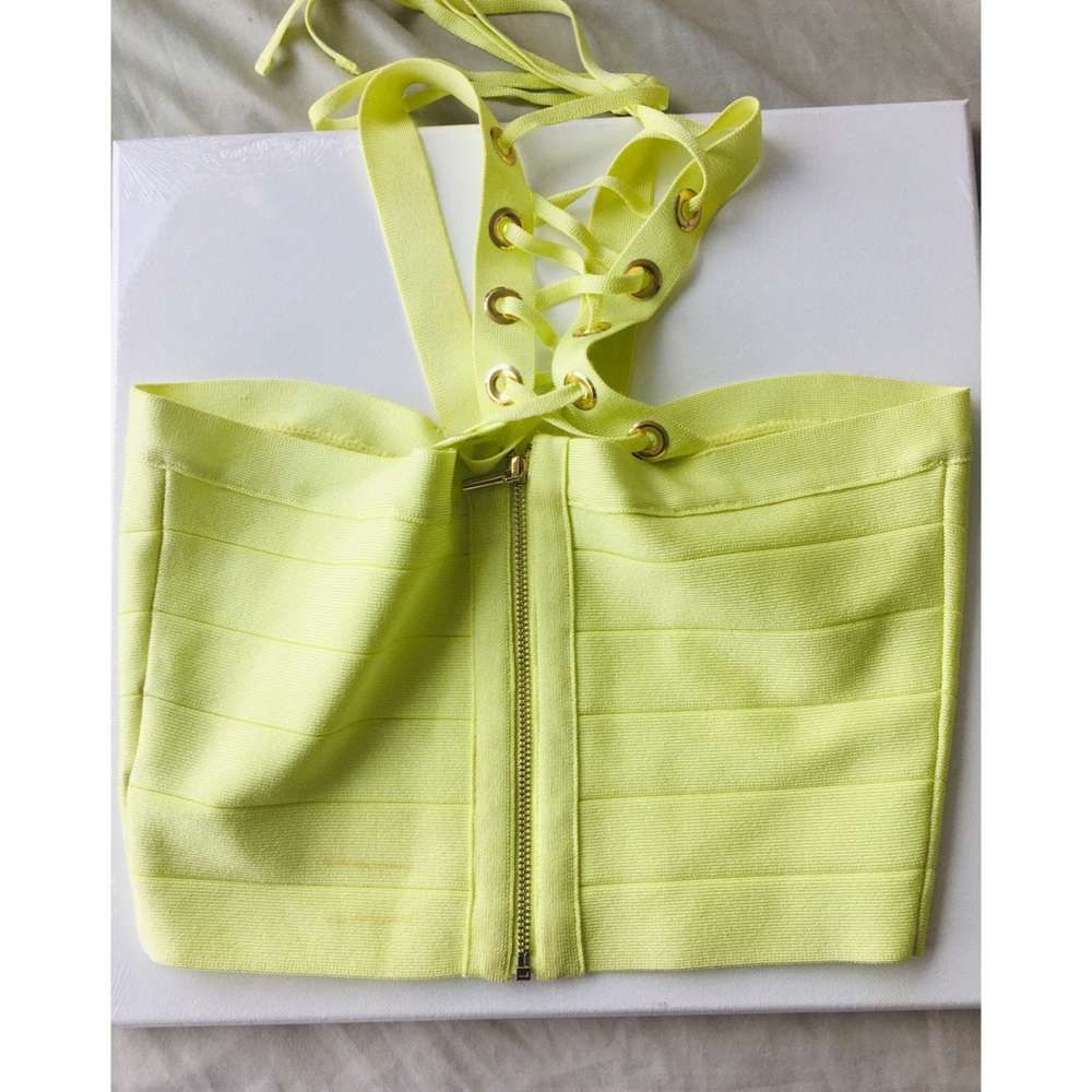 Bebe yellow top